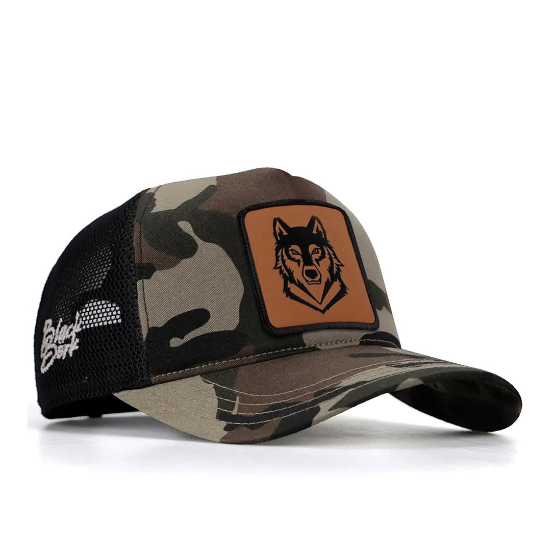 Camouflage-Black Cap trucker cap for wholesale and custom branding