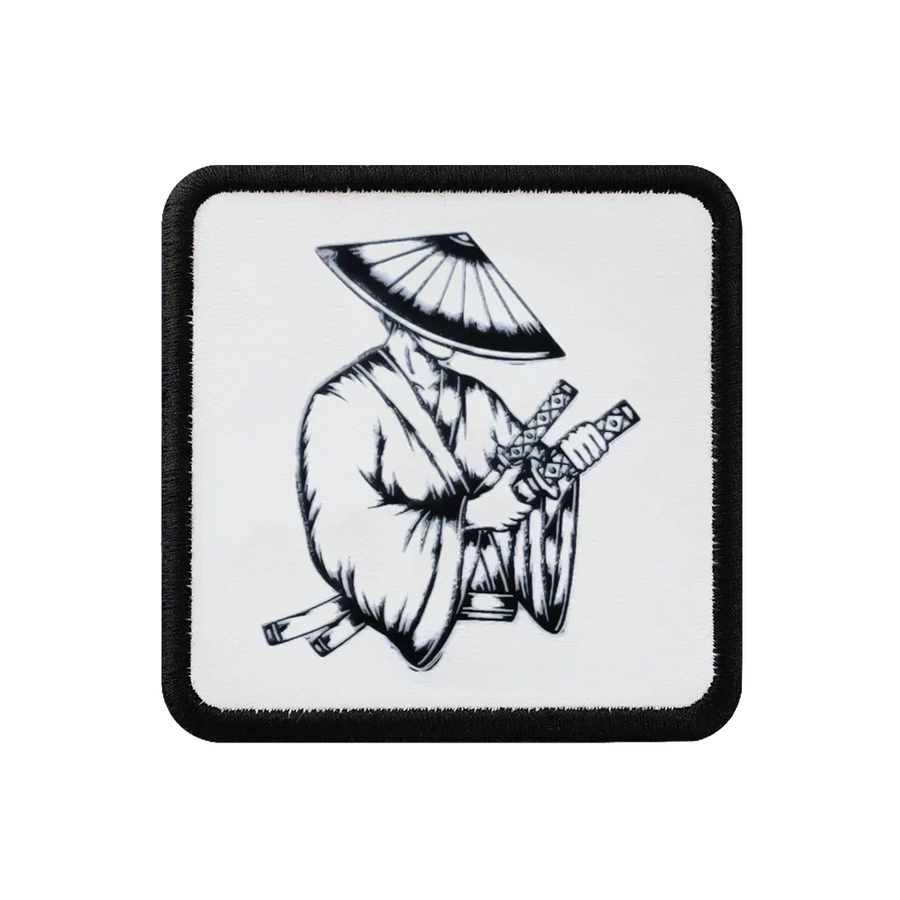 V1 Samurai - Unisex White Patch with 5bs Code Logo