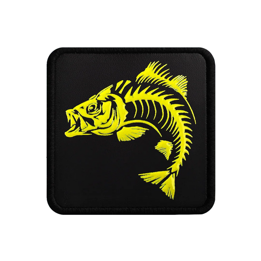 V1 Fish - Unisex Black Patch with 2 Code Logo