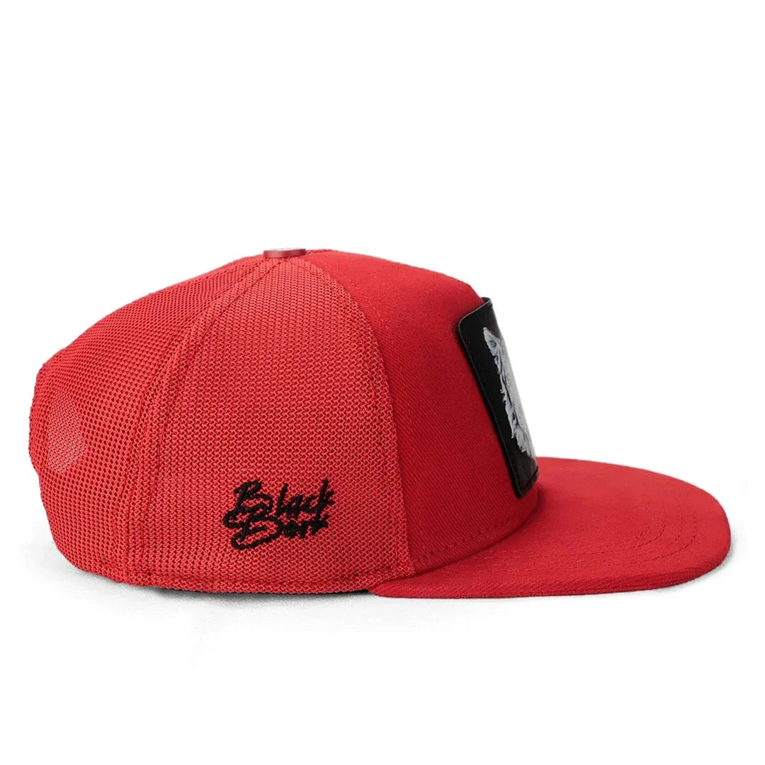 Red Kids Cap kids cap by BlackBork