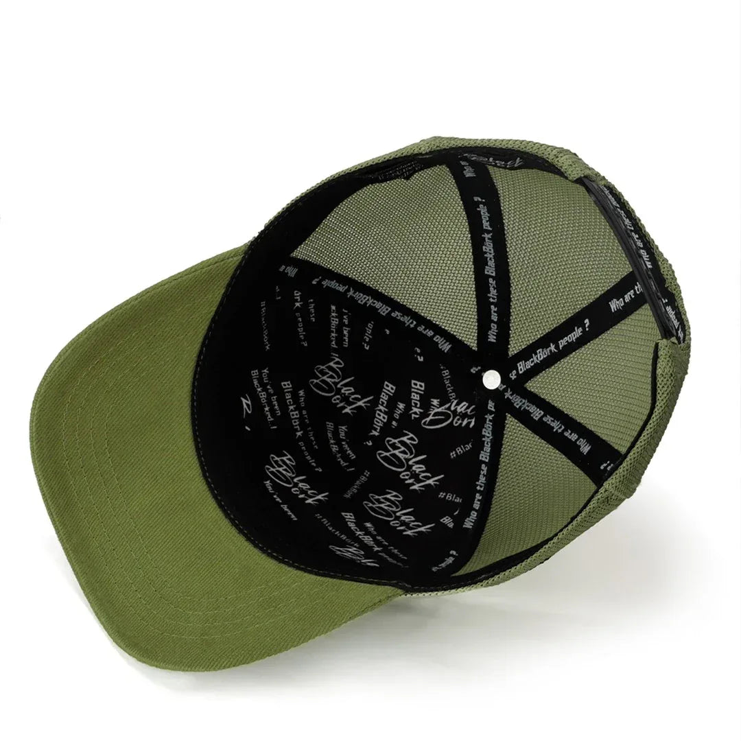 Light Green Kids Trucker Cap kids cap by BlackBork