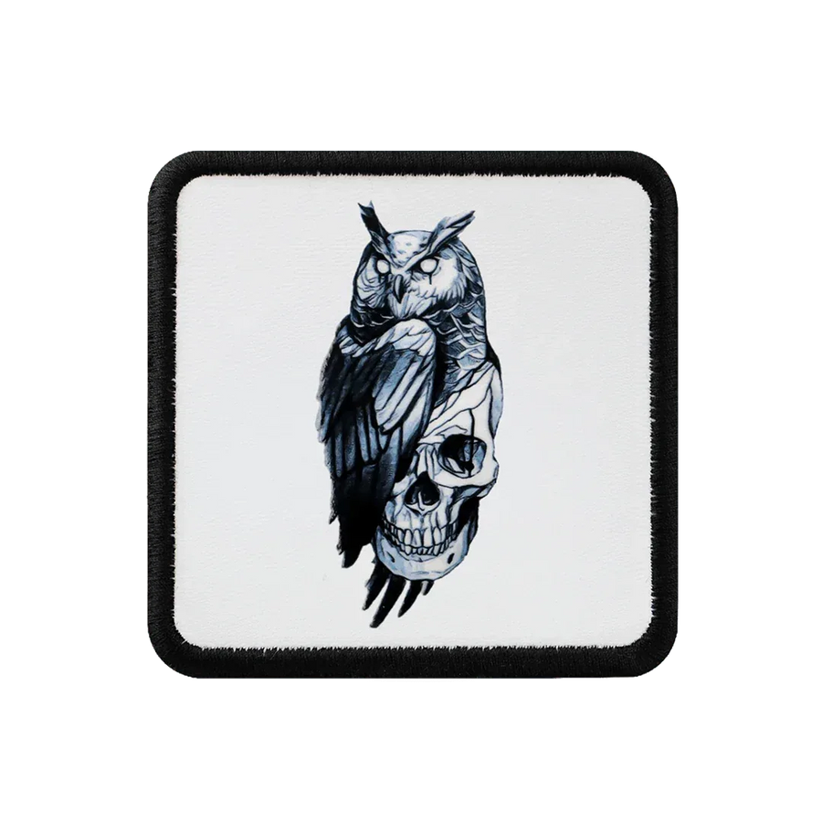 V1 Owl - Unisex White Patch with 3bs Code Logo