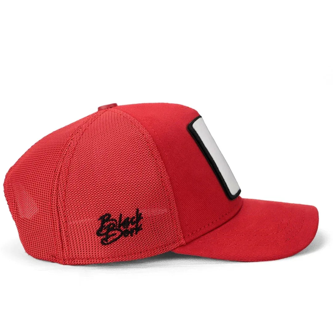 Red Kids Cap kids cap by BlackBork
