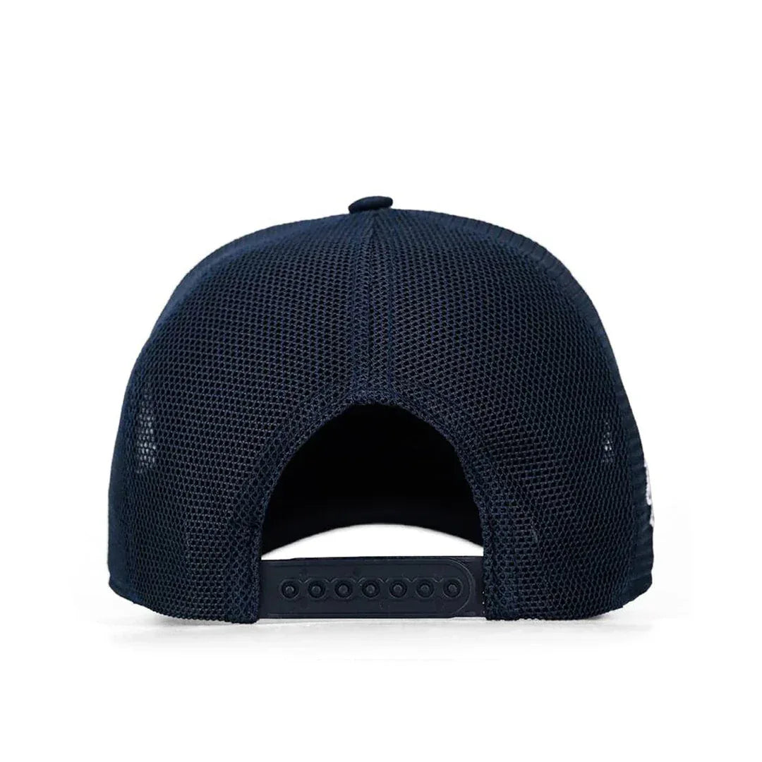 Navy Blue Trucker Cap trucker cap by BlackBork