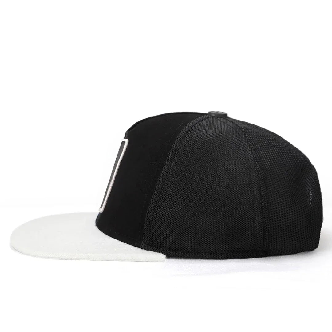 Black-White Peaked Kids Cap kids cap by BlackBork