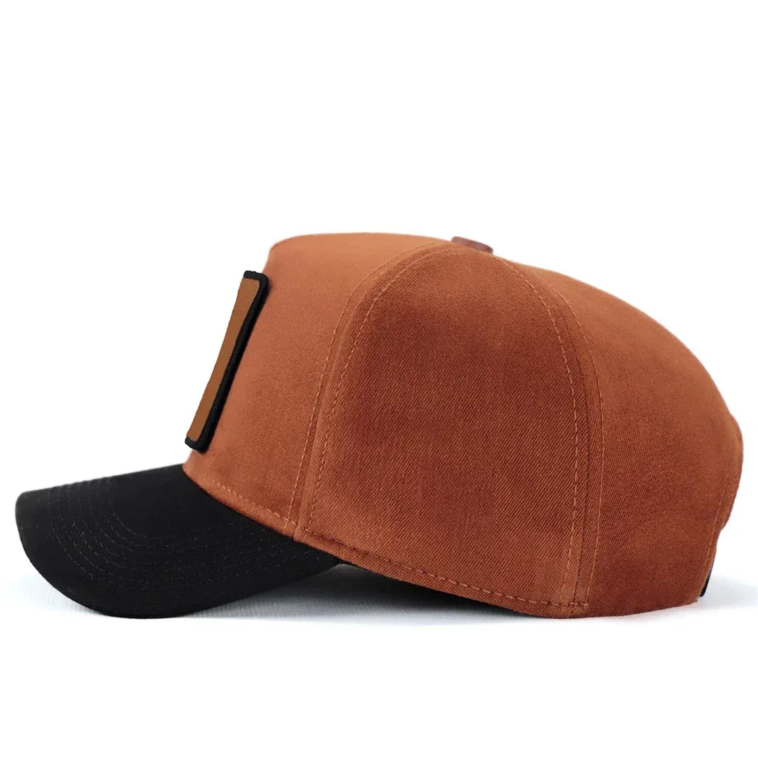 Camel-Black Peaked Cap baseball cap by BlackBork