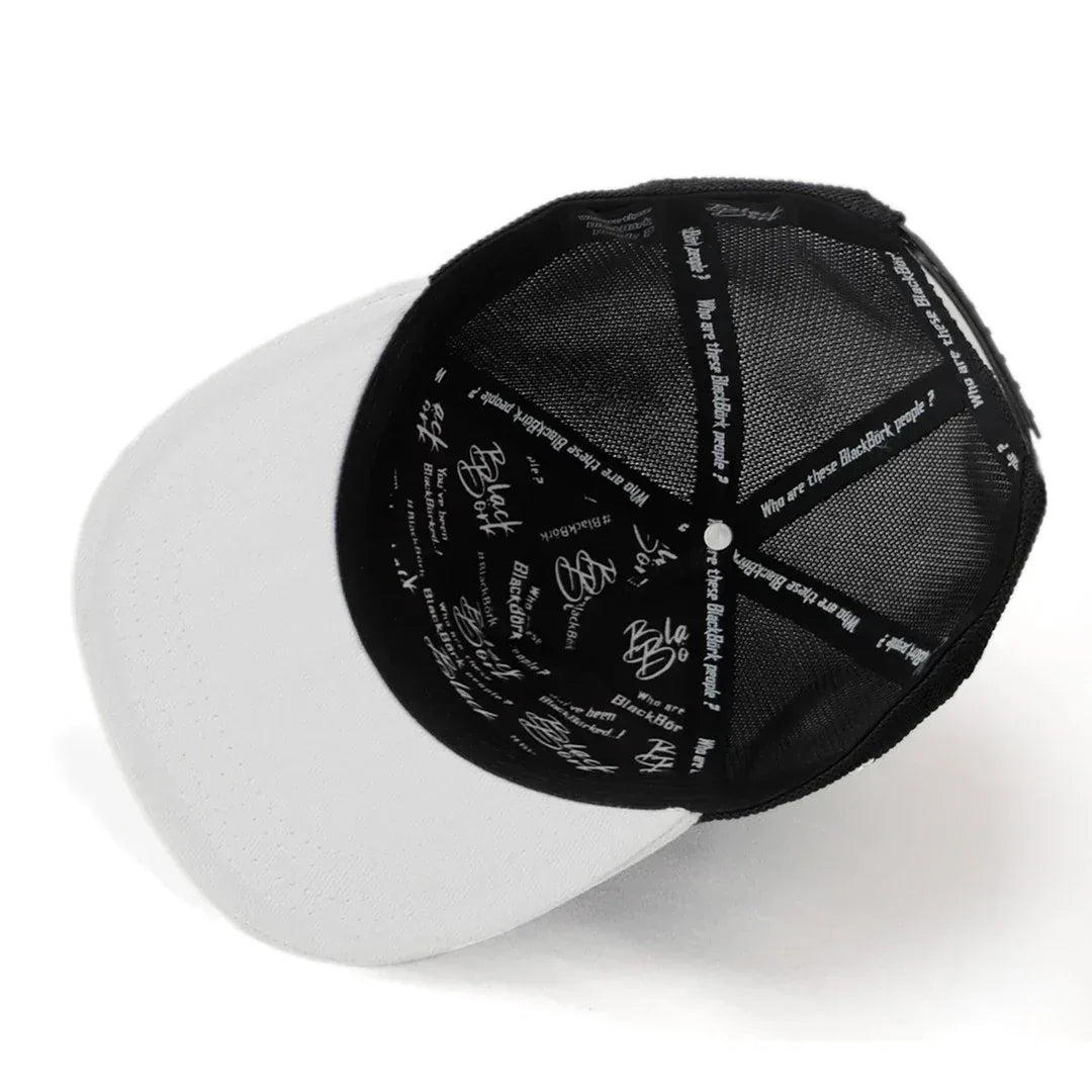 Black-White Peaked Kids Cap kids cap by BlackBork