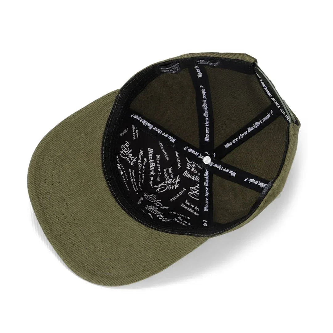 Khaki Kids Cap kids cap by BlackBork