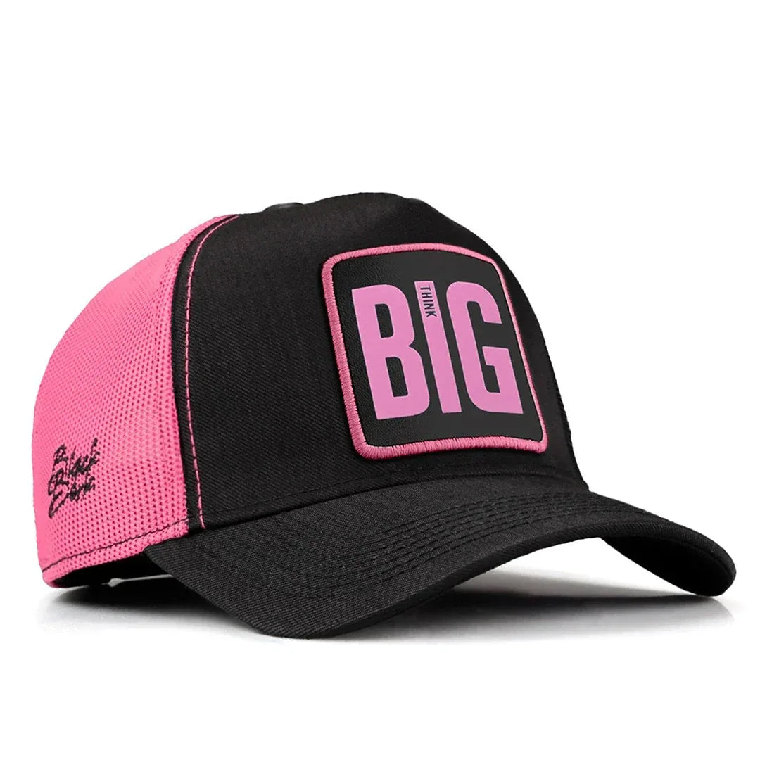 Black-Pink Cordura Fabric Cap with Big Think - with 3SP Code Logo patch for wholesale and custom branding