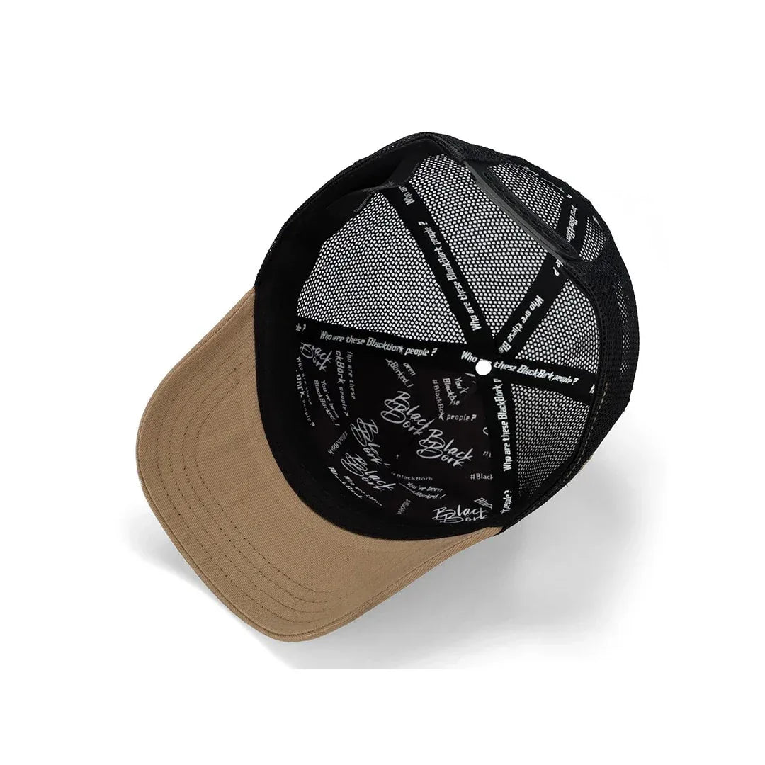 Mink-Black Cap trucker cap by BlackBork