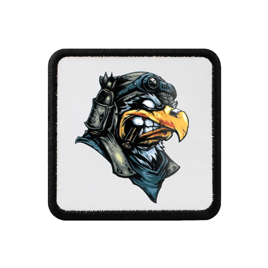 V1 Eagle - Unisex White Patch with 1bs Code Logo