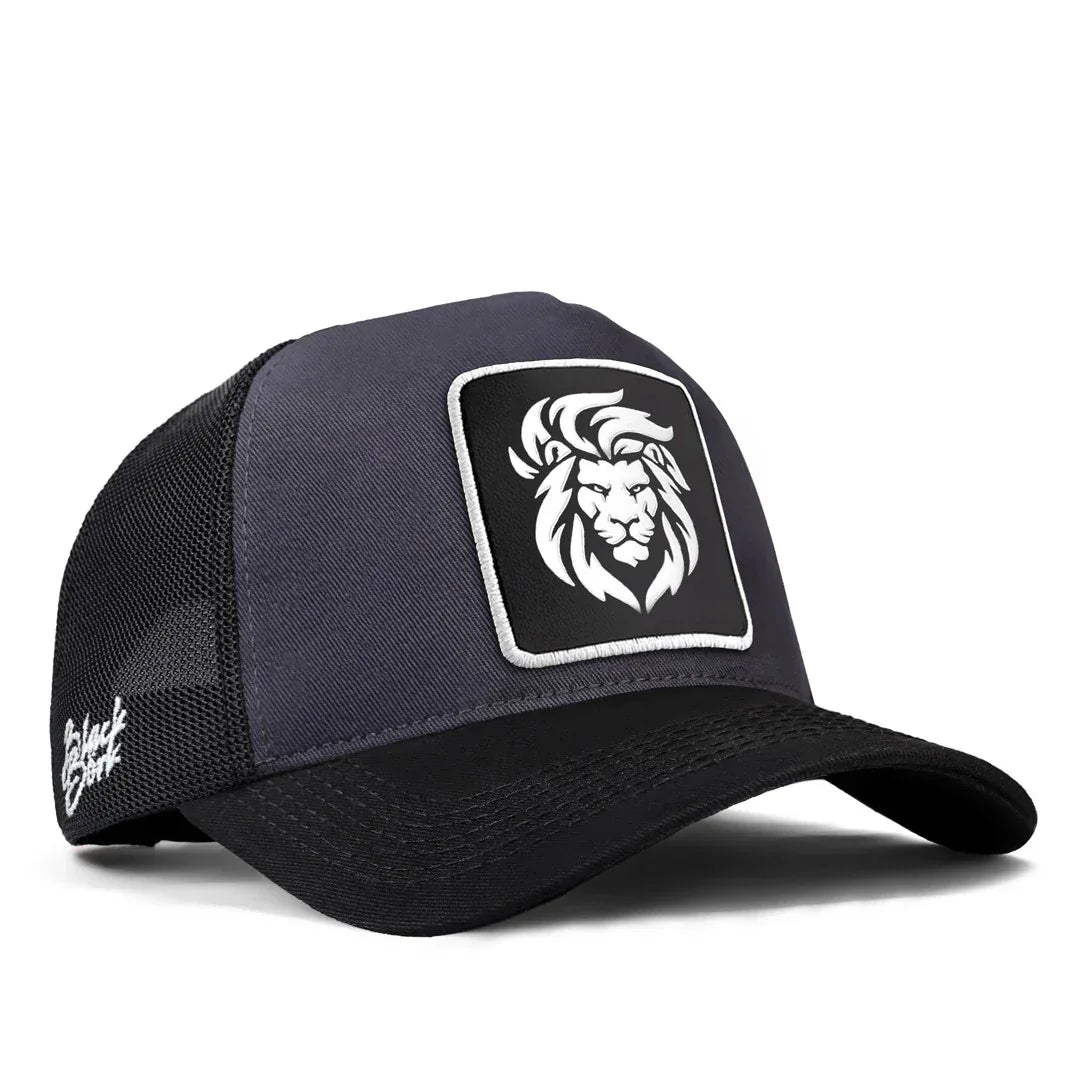 Black Peaked Anthracite - Black Cap trucker cap for wholesale and custom branding
