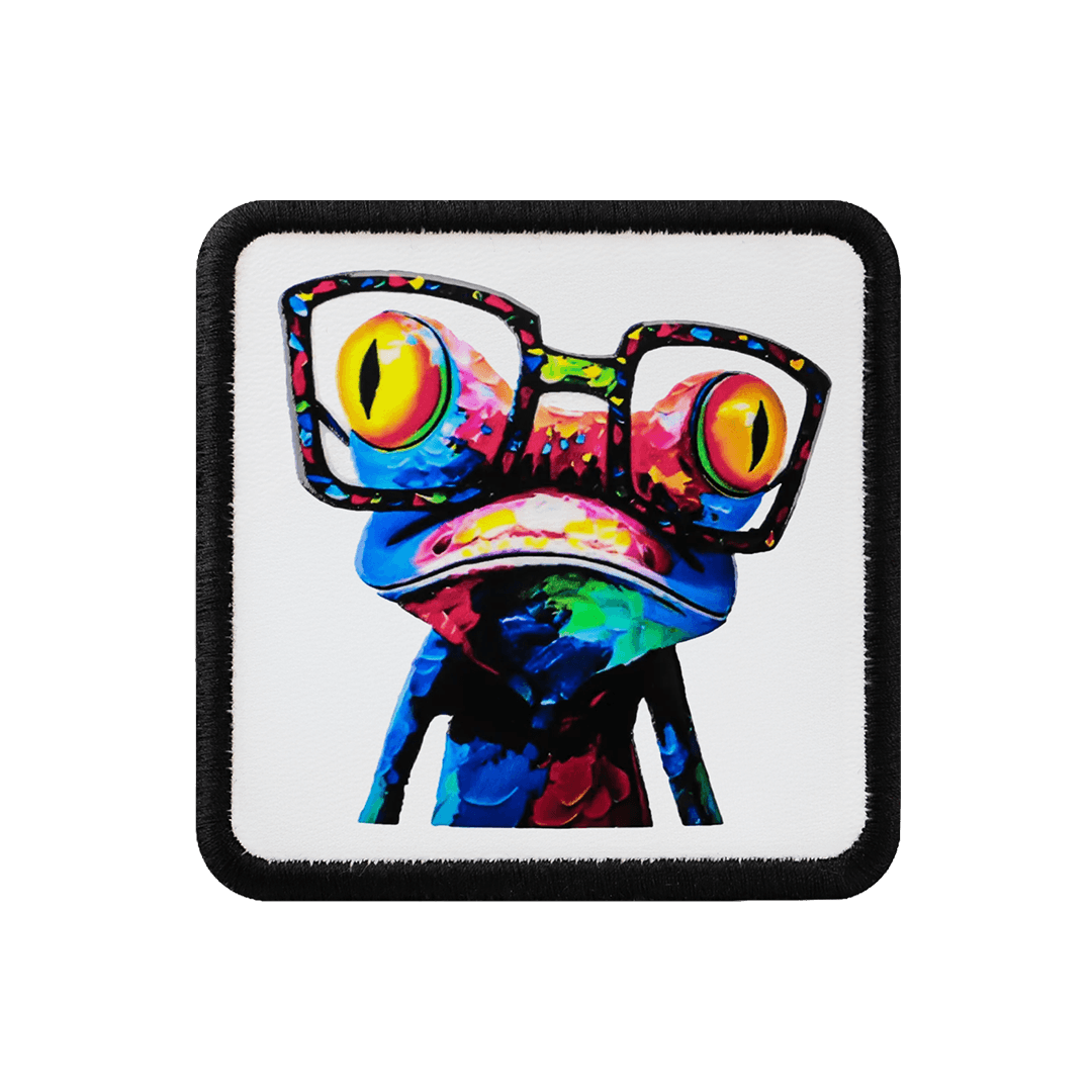 V1 Chameleon - 1bs Unisex White Patch with Code Logo patch