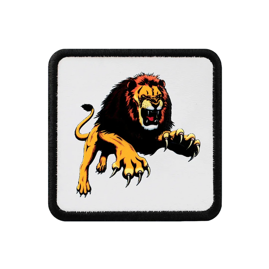 V1 Lion - Unisex White Patch with 5bs Code Logo