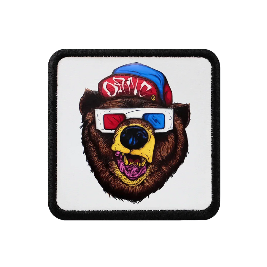 V1 Bear - Unisex White Patch with 2bs Code Logo