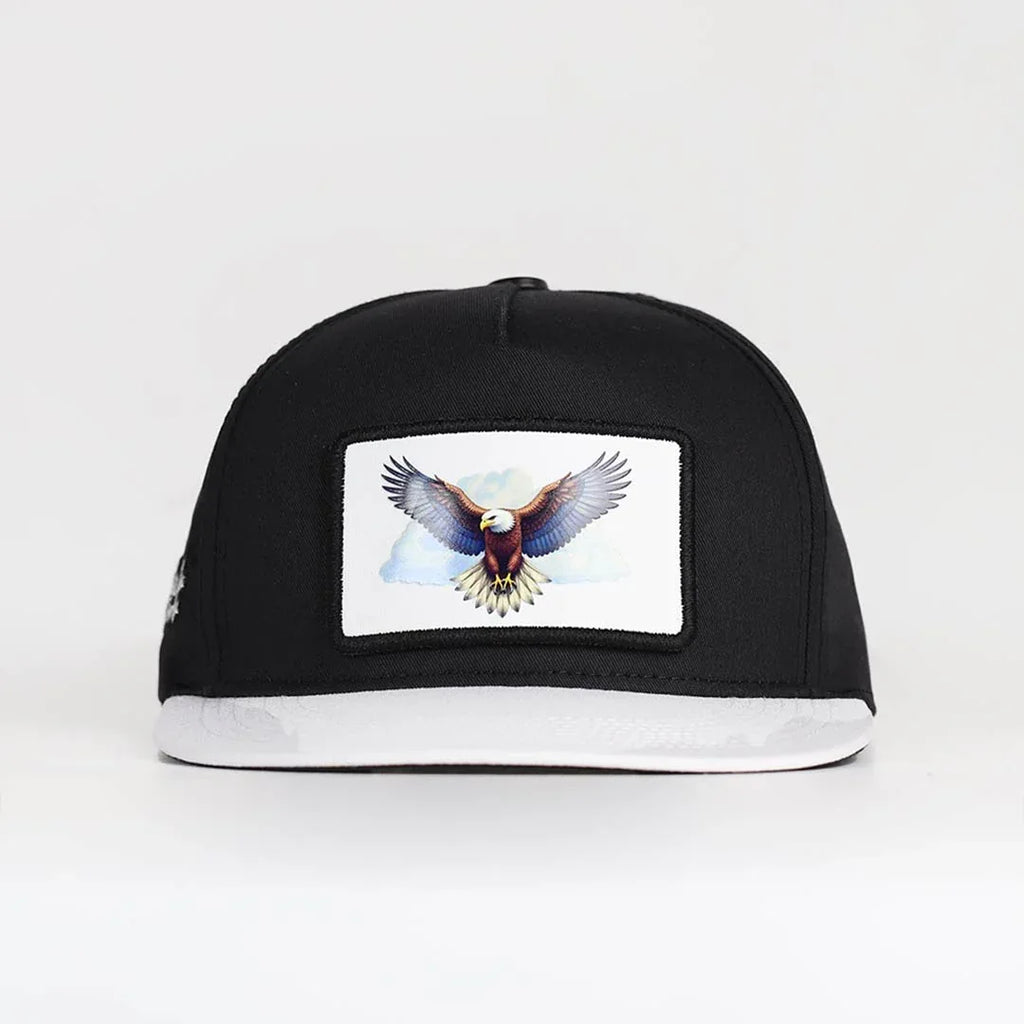 kartal-logolu-beyaz-siyah-hip-hop-sapka-3656 - BlackBork