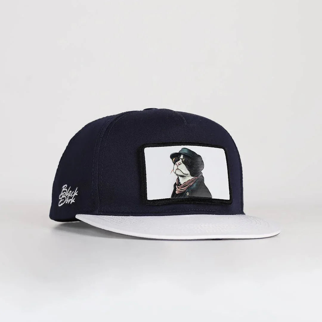 White-Navy Hip Hop Cap