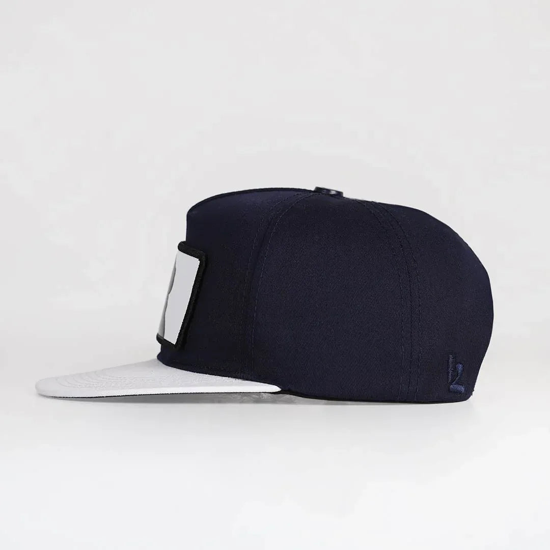 White-Navy Hip Hop Cap