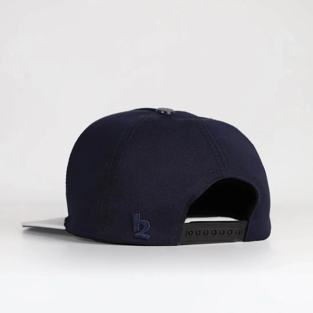 White-Navy Hip Hop Cap
