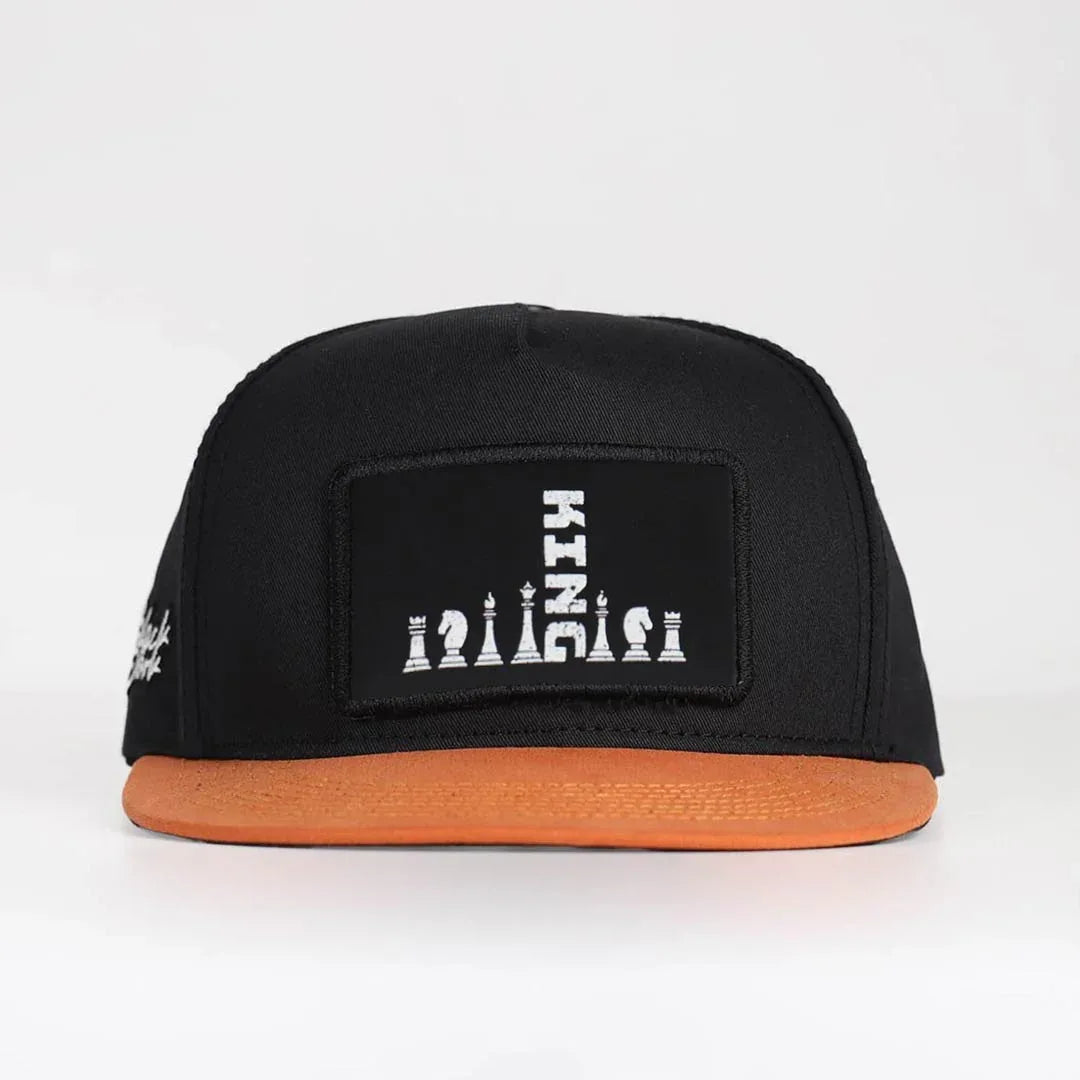 Orange-Black Hip Hop Cap