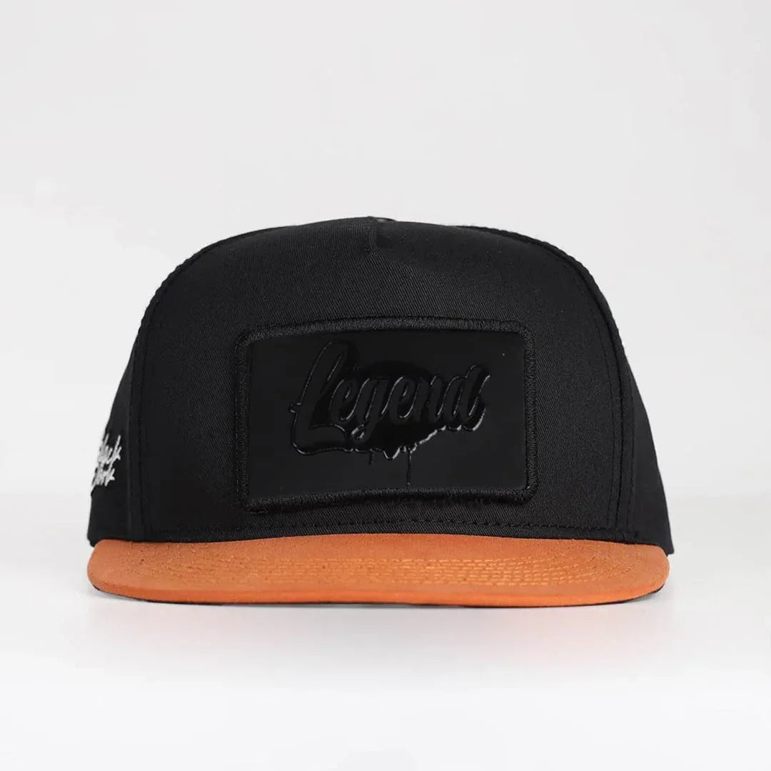 Orange-Black Hip Hop Cap
