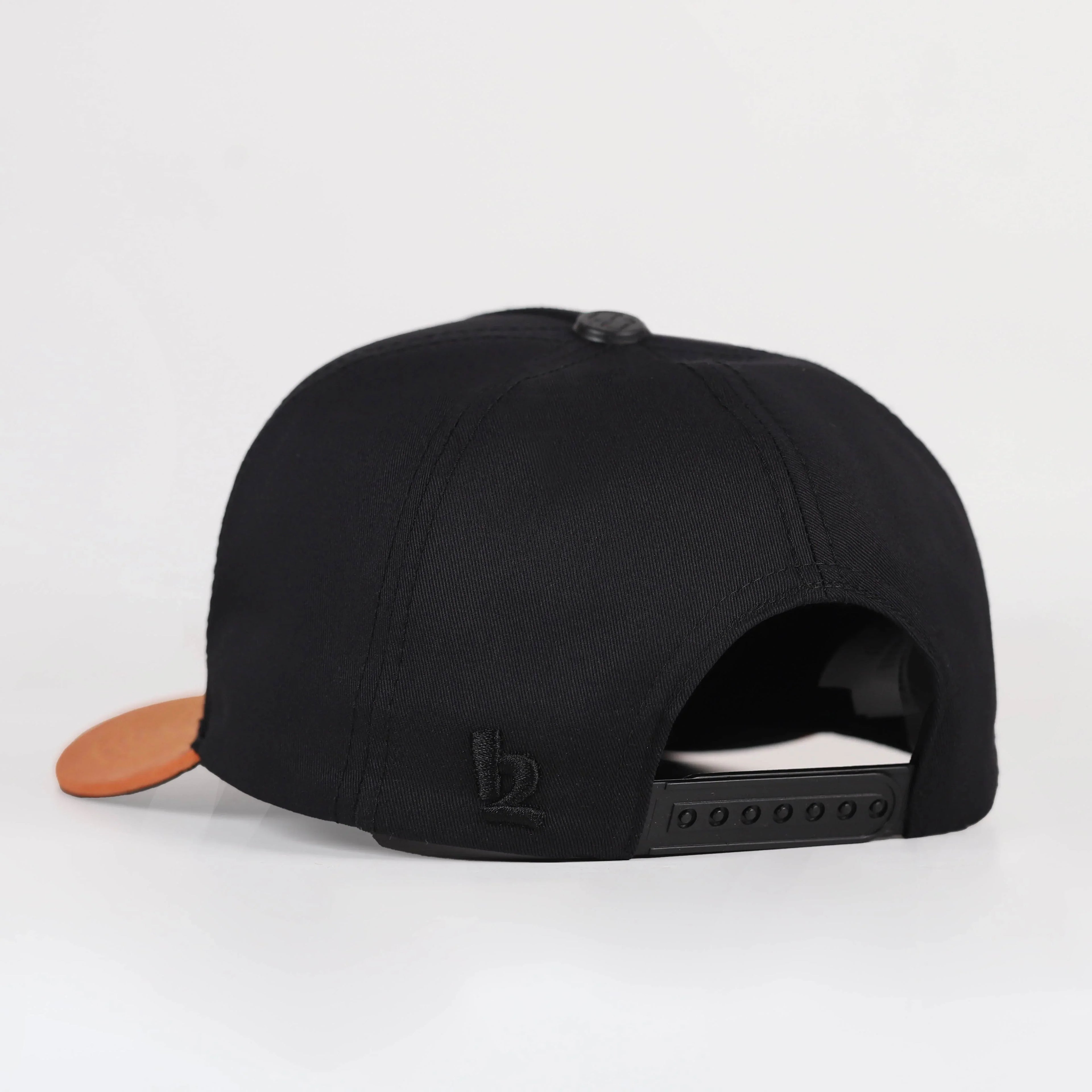 Orange-Black Hip Hop Cap