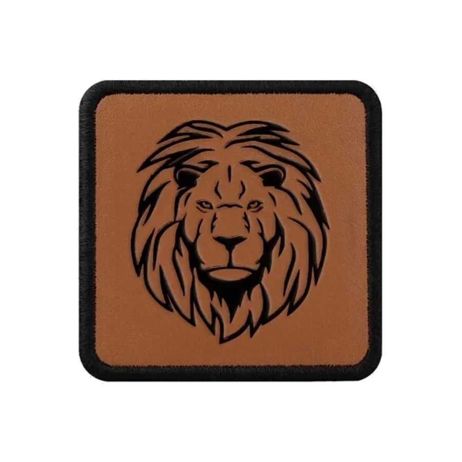 V1 Lion - Unisex Camel Patch with 12cs Code Logo