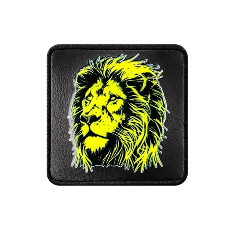 V1 Lion - Unisex Black Patch with 8 Code Logo