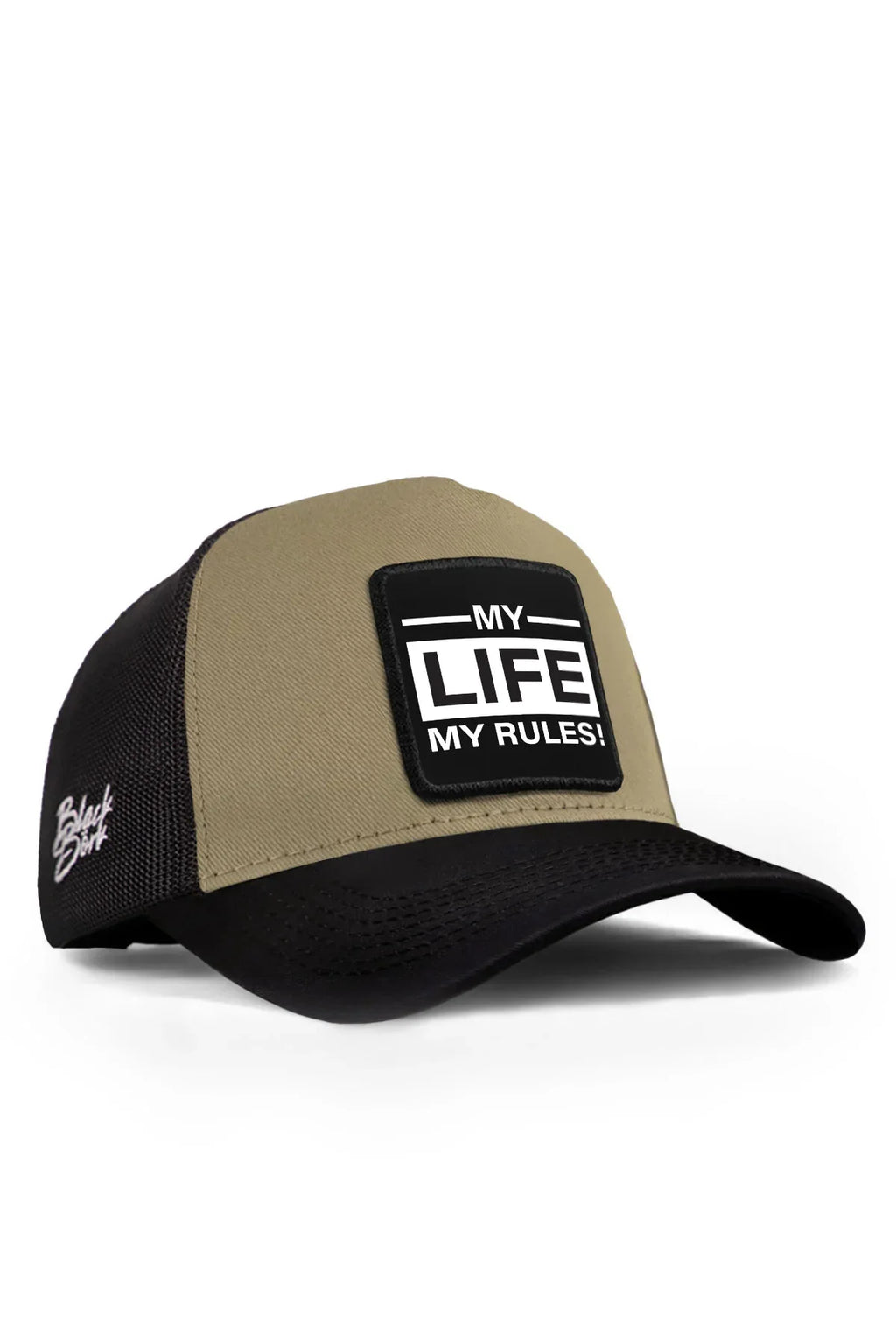 BlackBork Black & Mink Trucker Cap | Customisable Patch