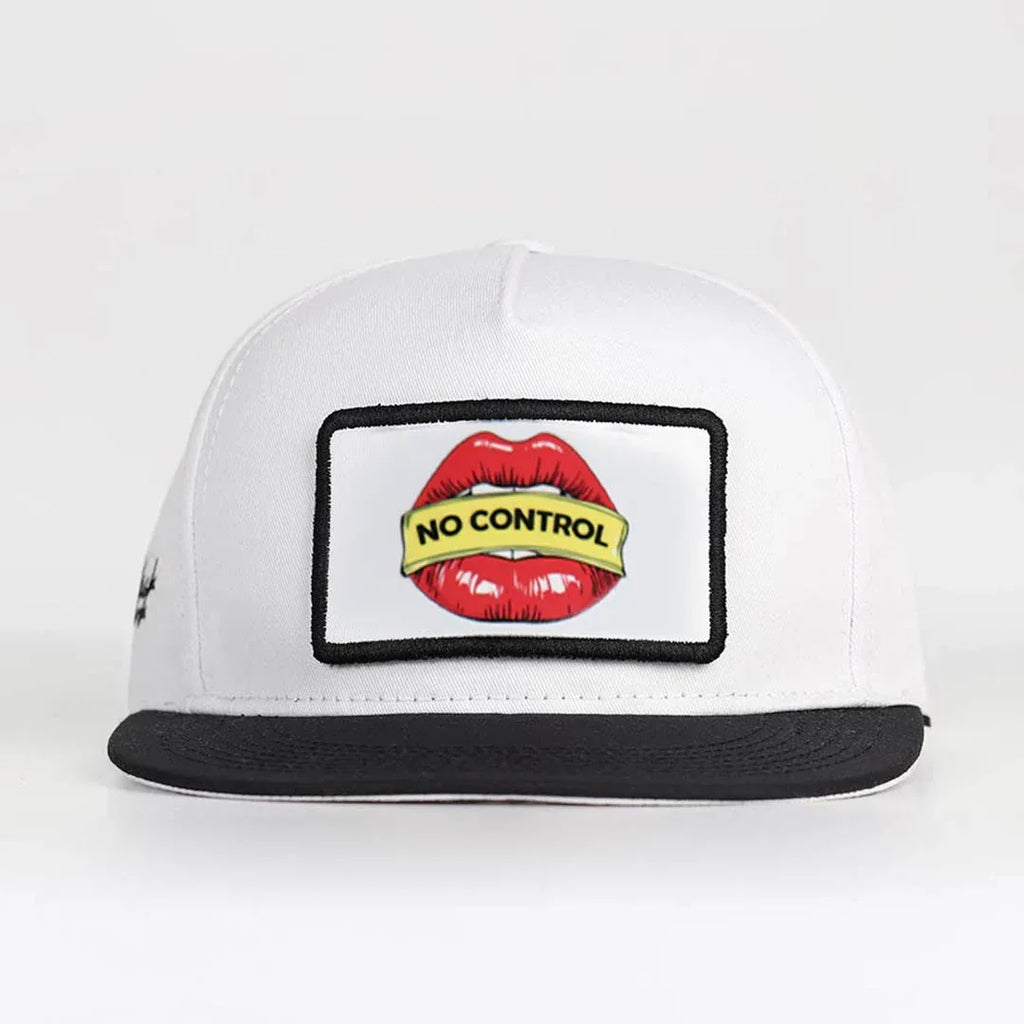 no-control-logolu-siyah-beyaz-hip-hop-sapka-3582 - BlackBork